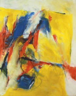 Niklaus von Flüe / Inspiriert von Arthur Honegger/ 50x40 cm / Oel