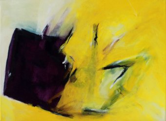 Salve Regina / Inspiré par Arvo Pärt / 30x40 cm / Huile