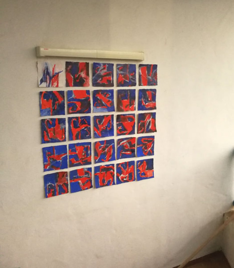Da Pacem / Inspiriert durch Arvo Pärt / 25x15x15 cm / Oel auf Bütten