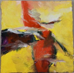 Silentium 2 / Inspiriert durch Arvo Pärt / 26x21 cm / Oel