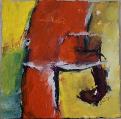 Silentium 3 / Inspiriert durch Arvo Pärt / 26x21 cm / Oel