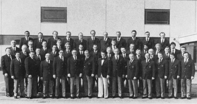 1977: Feier des 90-jährigen Bestehens, Chorleiter Otto Groll, Vorsitzender Josef Große-Brintrup