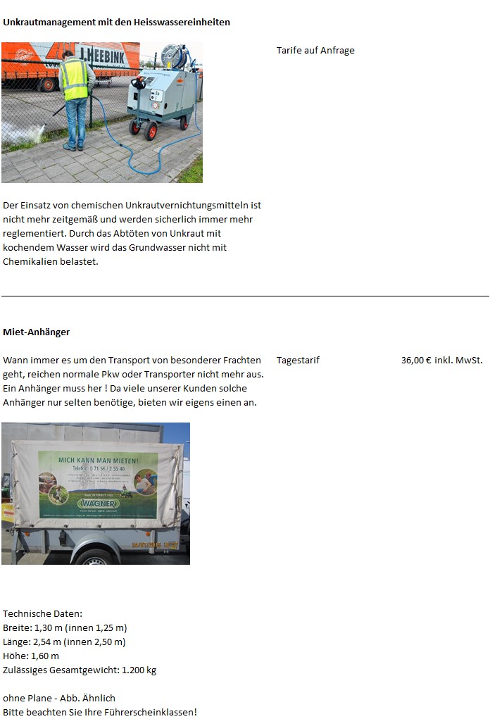 Mietgeräte
