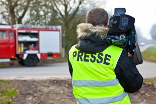 Presse am Einsatzort