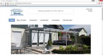 Responsive: Wintergaerten Ehret GmbH | Satteldorf