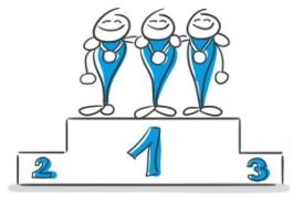 zusammen gewinnen durch Teambuilding