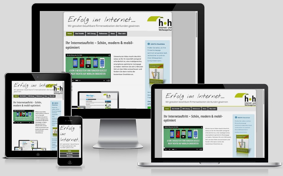 Internetagentur Heckmann Mannheim - responsive Design