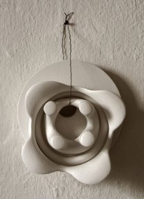 Rose aus Alabastergips Skulptur Rose aus Alabastergips Skulptur