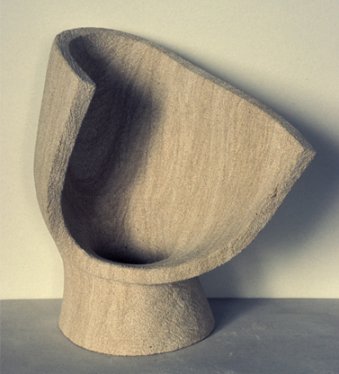 o.T., Kalkstein Skulptur Freie Gestaltung o.T., aus Kalkstein, gefertigt von der Bildhauerin aus Köln