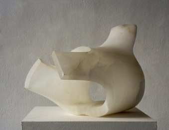 „Anderer Zustand“, Alabaster, Skulptur Bildende Kunst Skulptur: „anderer Zustand“, hergestellt aus Alabaster, 30x40x25cm.