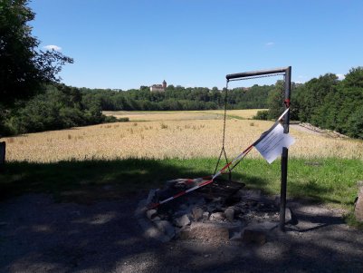 Grillverbot am Wanderparkplatz Kirchberg