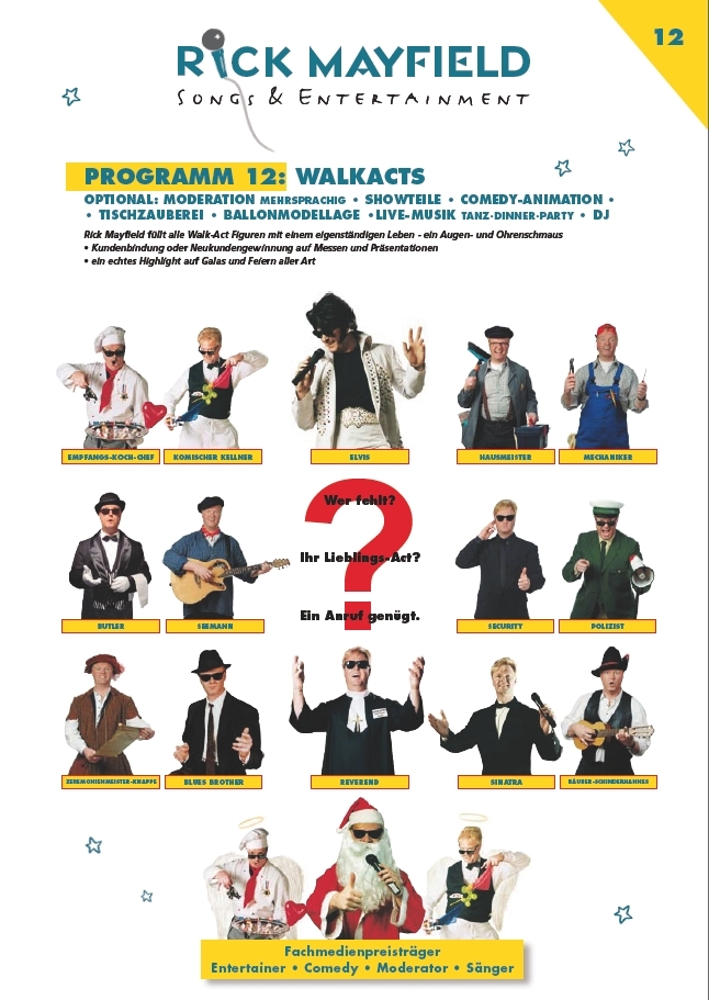 Comedy-Spaß-Kellner Frankfurt - Walk-Acts
