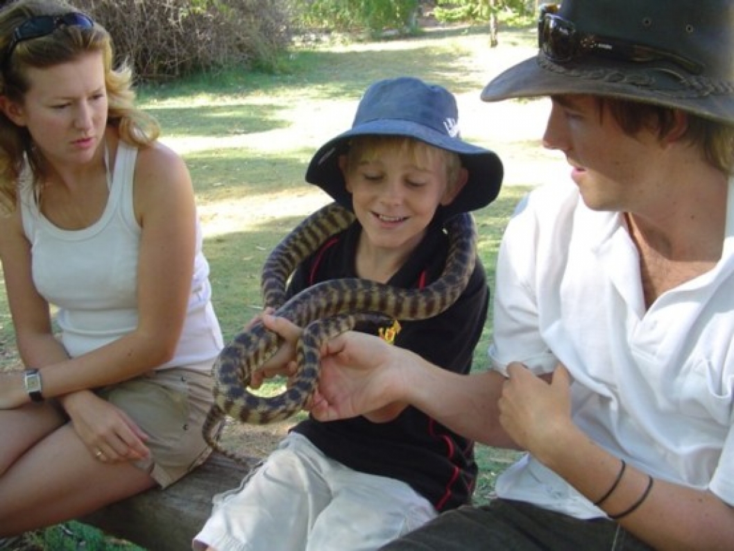 Meet the friendly wildlife at Greenough Wildlife Park. Admission included in price of tour.