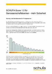Schufa-Score Tabelle für Genossenschaftsbanken 1.0 Schufa-Score Tabelle für Genossenschaftsbanken 1.0